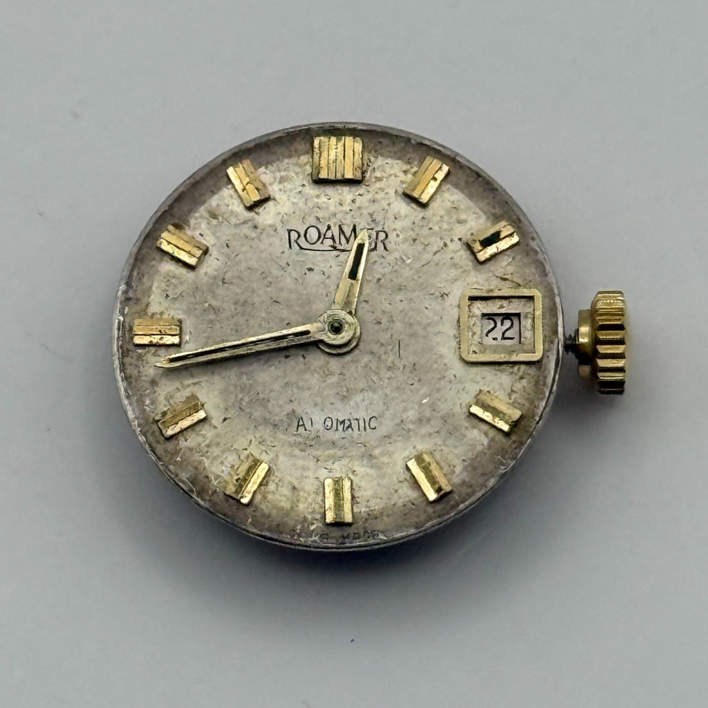 MST 473 Watch Movement Roamer Ladies Date Running Automatic Vintage Parts 17.3mm