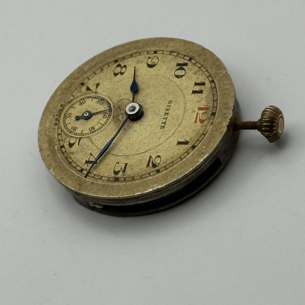 Cretets Watch Movement Ginette Swiss 16 Jewels Manual Wind Parts Repair 21.3mm