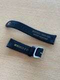 Seiko-Z 20 Swim Safe Water Resistant Black Watch Strap 19.6mm New Old Stock