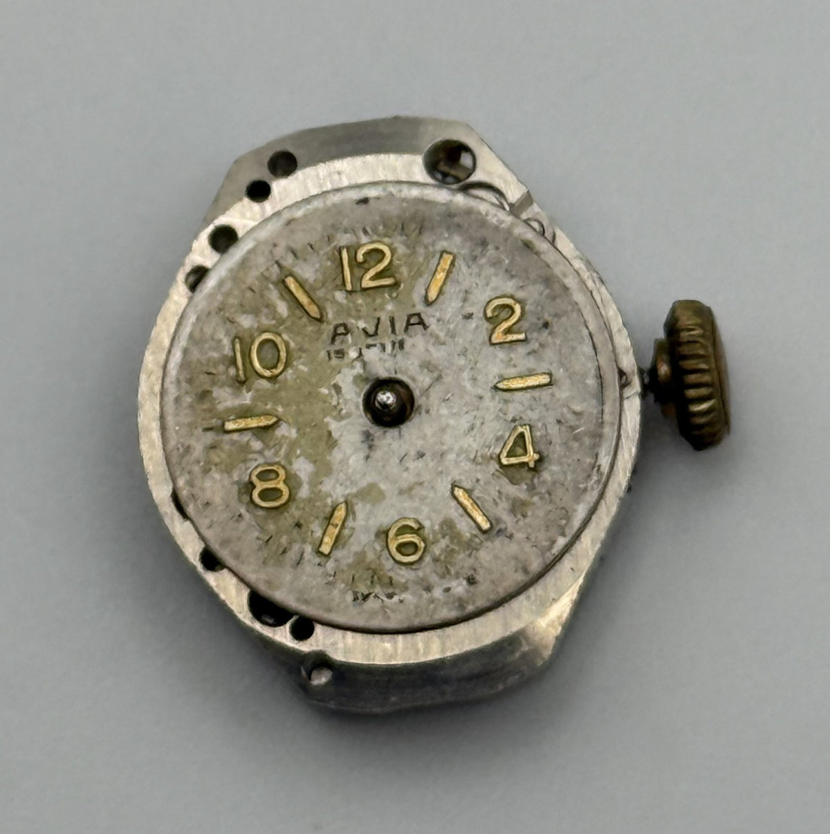 FEF 371 Watch Movement - Avia - For Parts / Repair