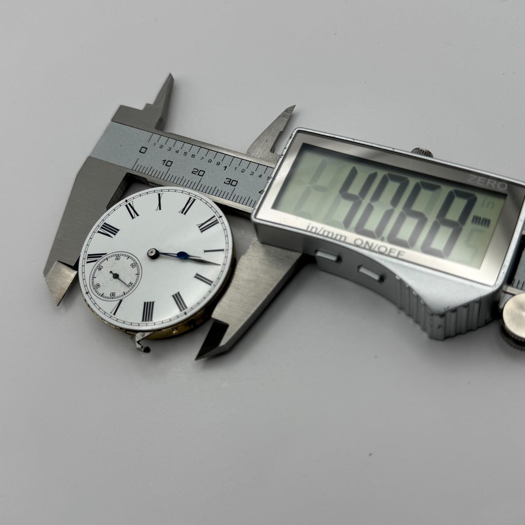 Longines Pocket Watch Movement Antique Hunter Sub Seconds Parts Repair 40.1mm