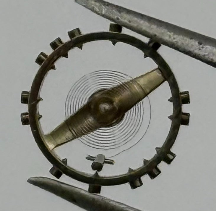ETA 2480 Balance Wheel Complete And Spring Renata 940 M Watch Movement Parts NOS