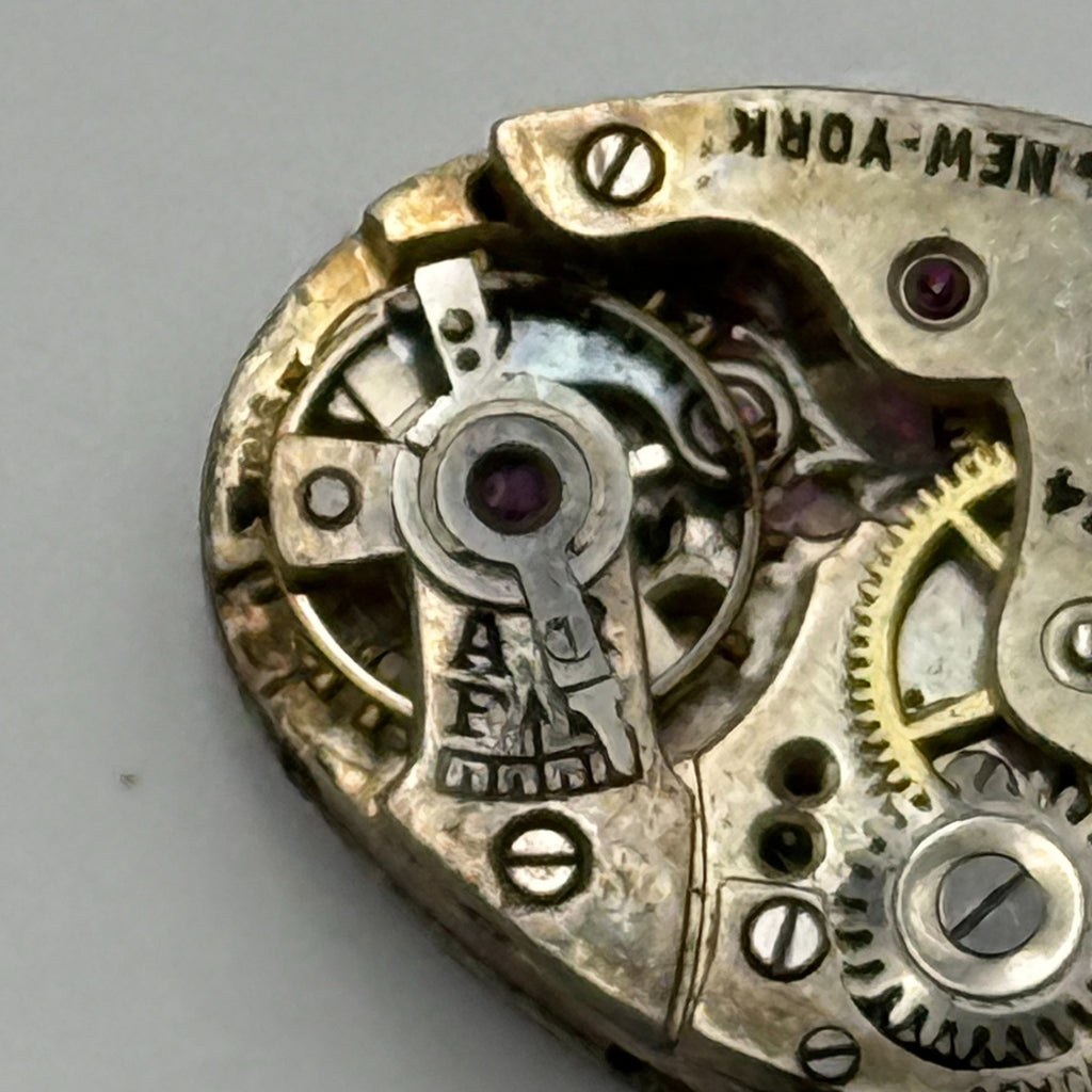 Gothic Jar-Proof Watch Movement New York American Ladies 15 Jewels Parts 14.8mm