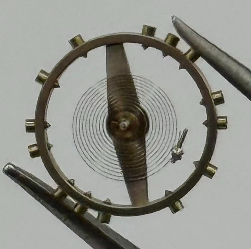 ETA 790 Balance Wheel Complete And Spring 8¾’’’ Renata Watch Movement Parts NOS