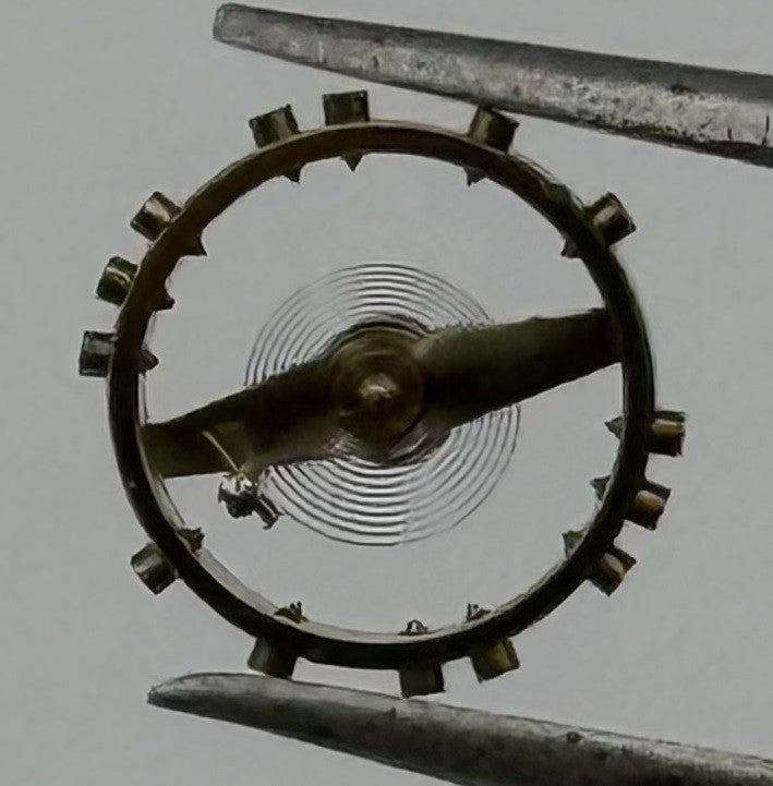 Unitas 530 Balance Wheel Complete And Spring 5¼’’’ Watch Movement Parts NOS