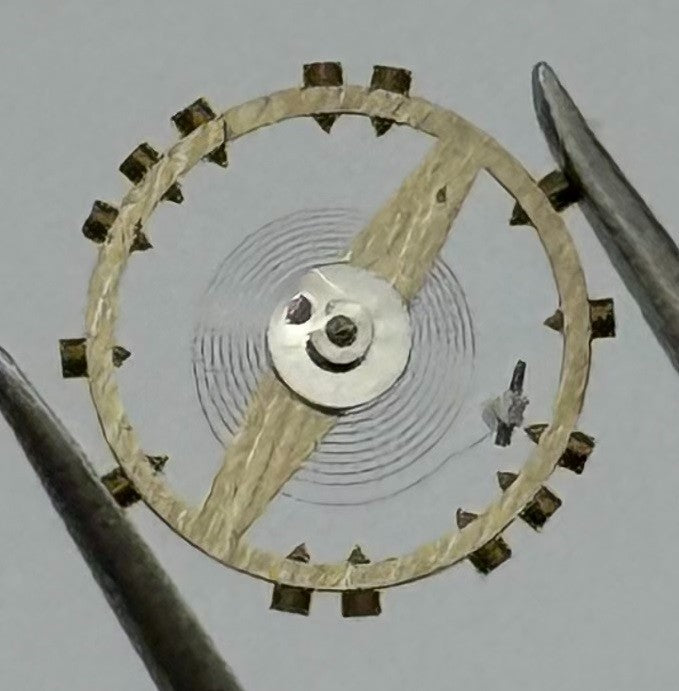 ETA 761 1201 Balance Wheel Complete And Spring 145 Watch Movement Parts NOS