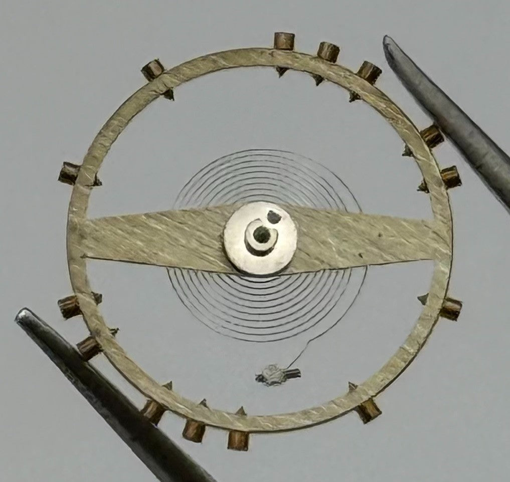 FHF 73 731 Balance Wheel Complete And Spring Renata 672 Watch Movement Parts NOS