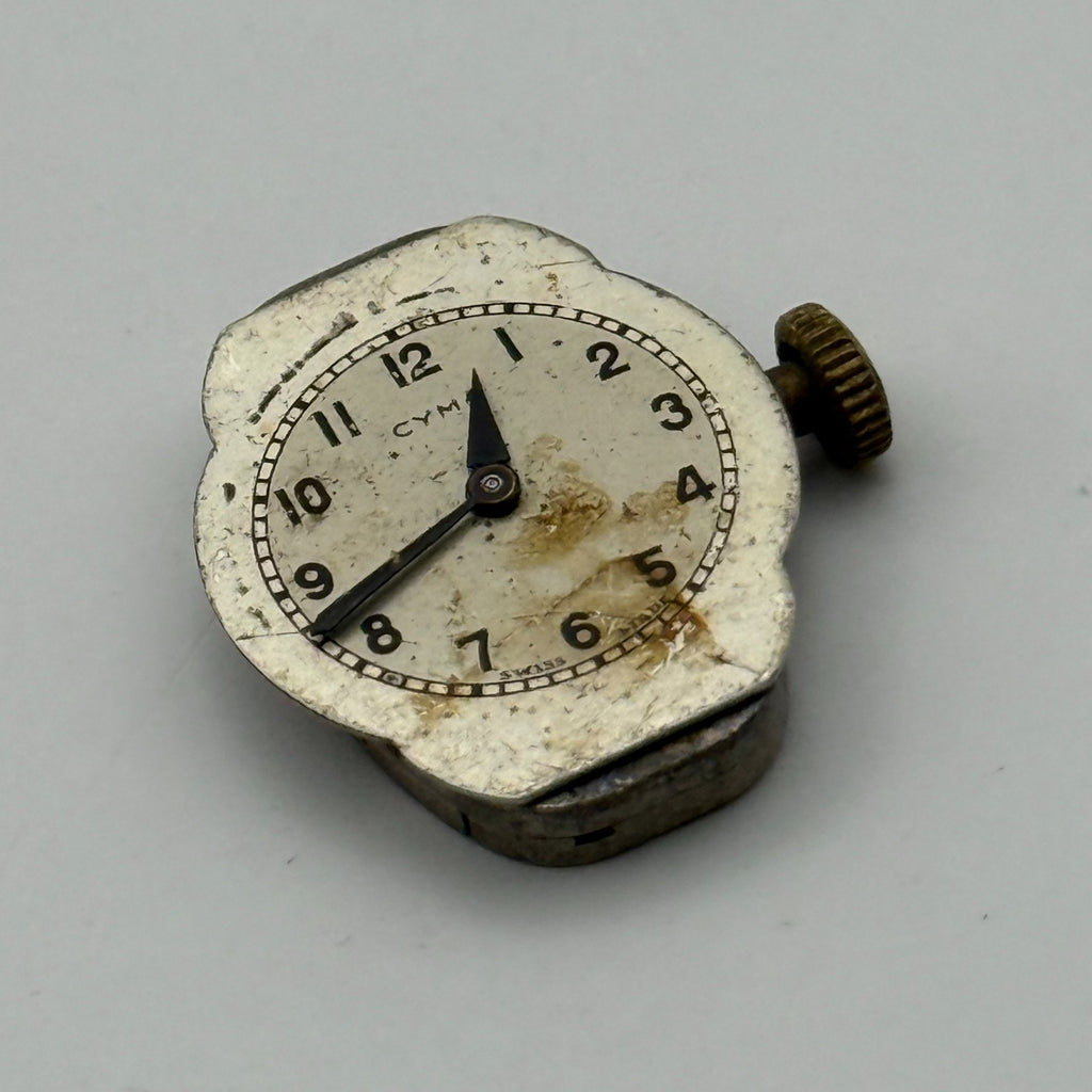 Cyma Watch Movement Ladies 15 Jewels Swiss Manual Wind Parts Repair 12.5mm