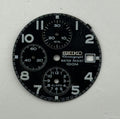 Seiko 7T32 7098 Watch Dial Chronograph 100M Black Spare Parts Repair 27.4mm