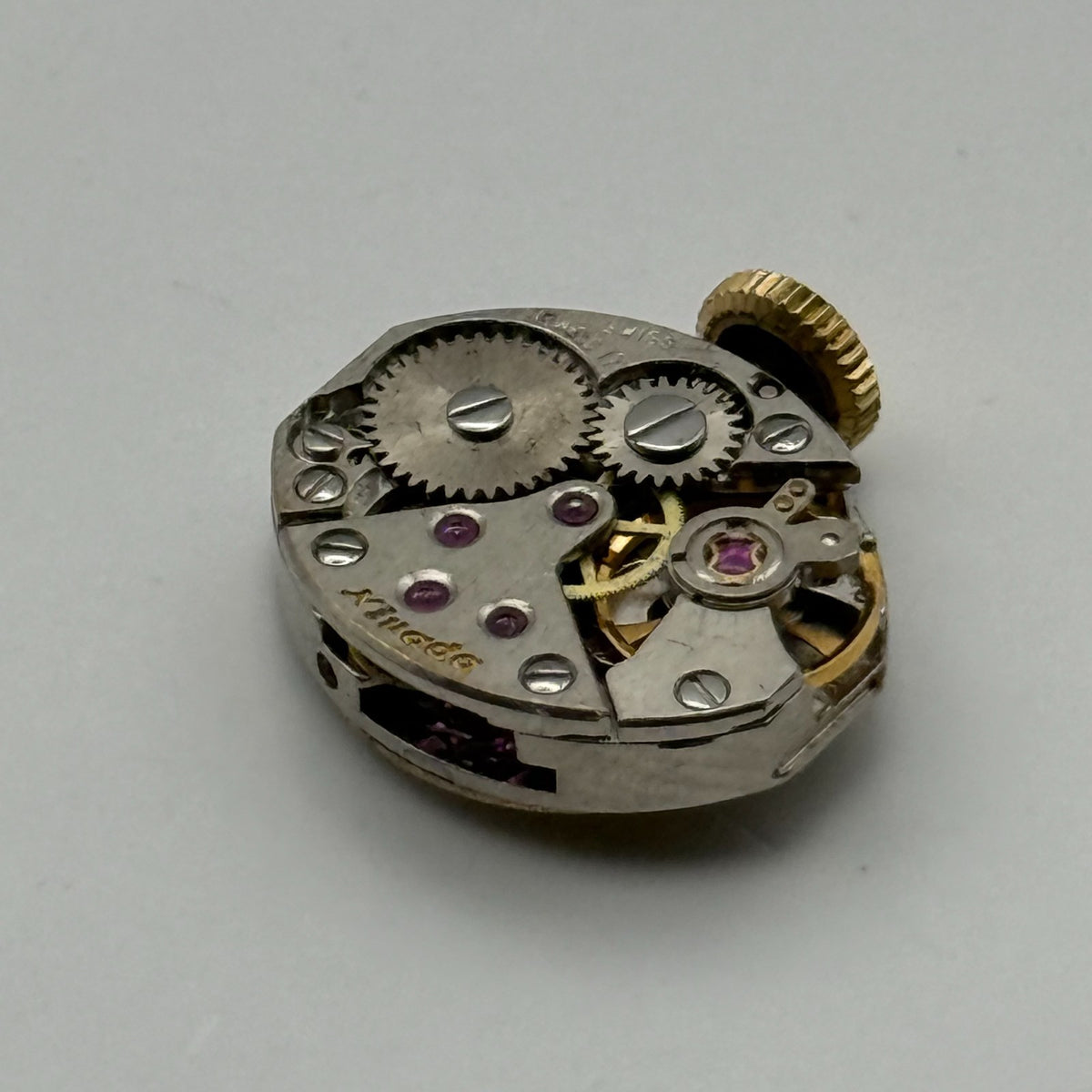 FEF 6630 Watch Movement Nivada 17 Jewels Swiss Manual Wind Parts Repair 13mm