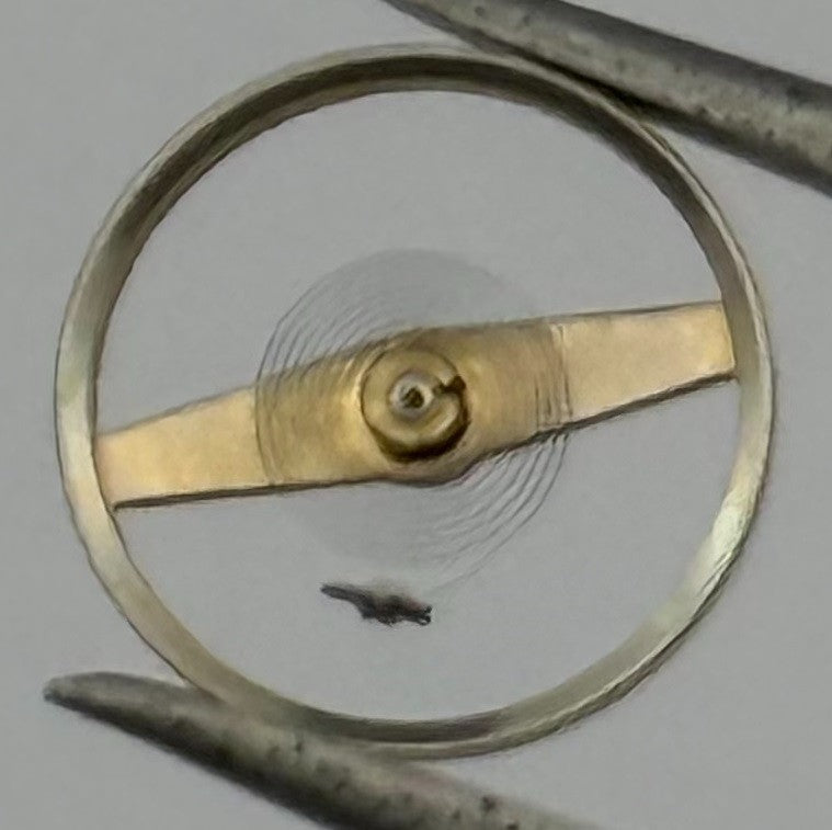 Amida 580 585 Balance Wheel Complete And Spring 1389 Watch Movement Parts NOS