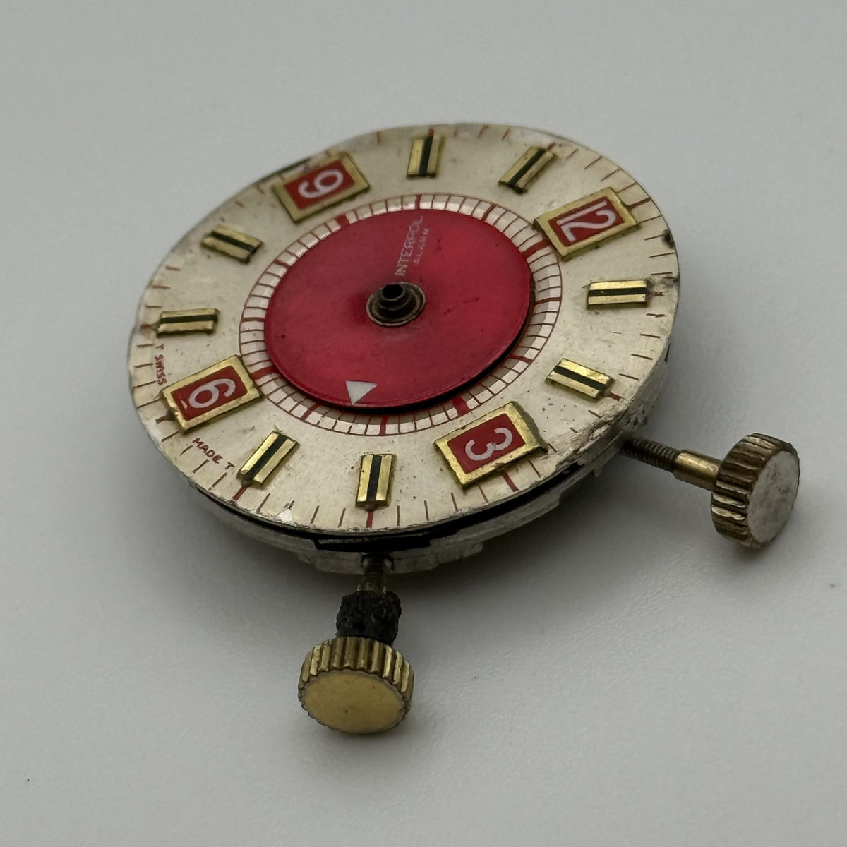 Ronda 1233 Alarm Watch Movement - For Parts / Repair