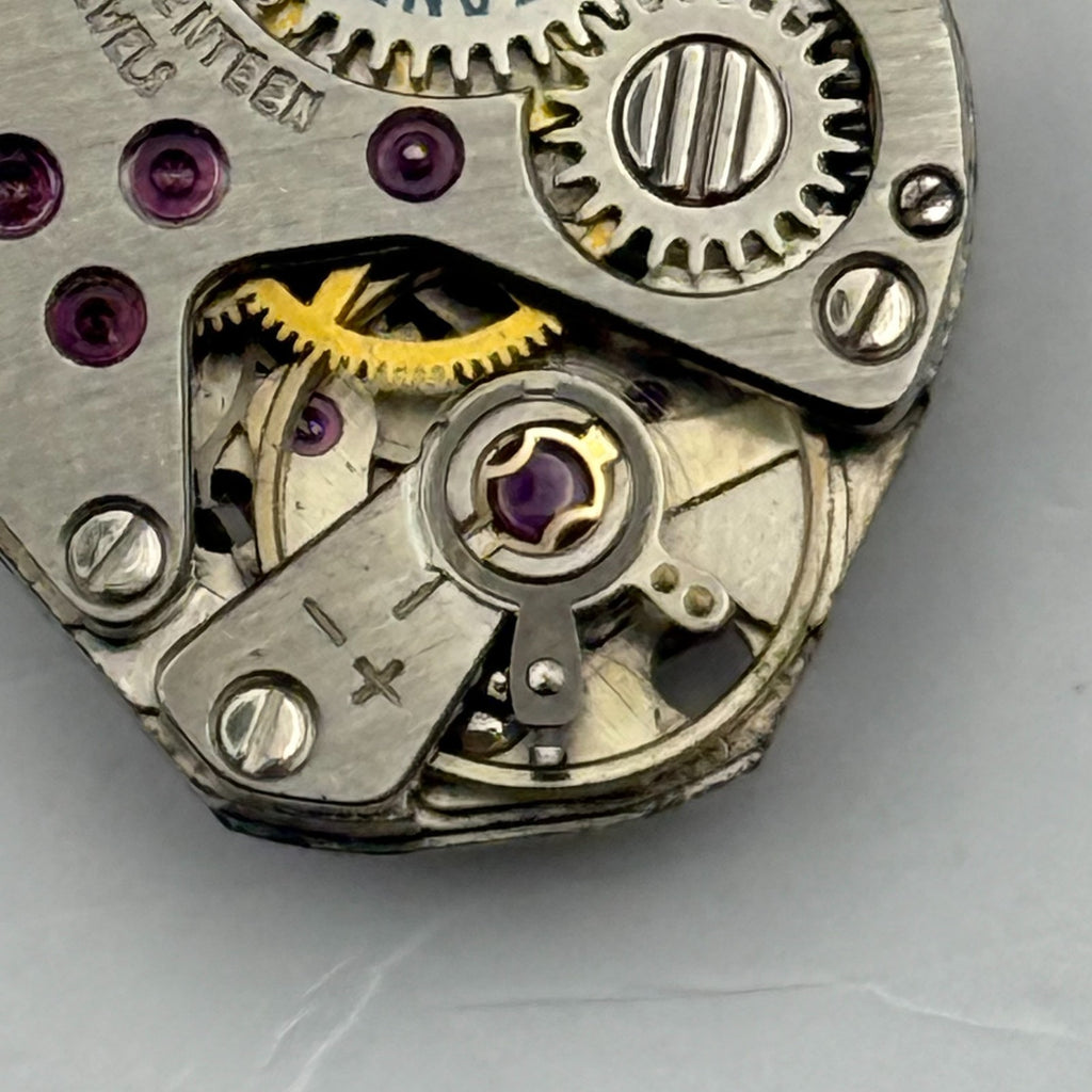 FHF 69 Watch Movement Everite 17 Jewels Swiss Manual Wind Parts Repair 15.3mm