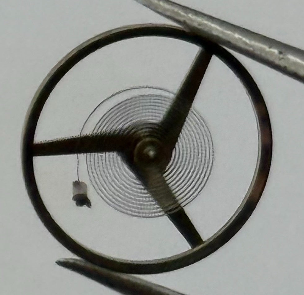 ST 1940 1950 Balance Wheel Complete And Spring 1688 M Watch Movement Parts NOS