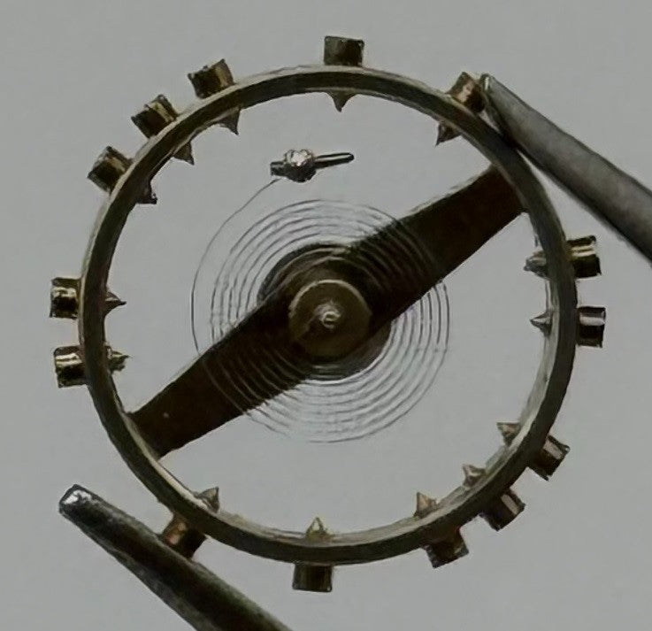 FEF 370 371 Balance Wheel Complete And Spring 176 Watch Movement Parts NOS