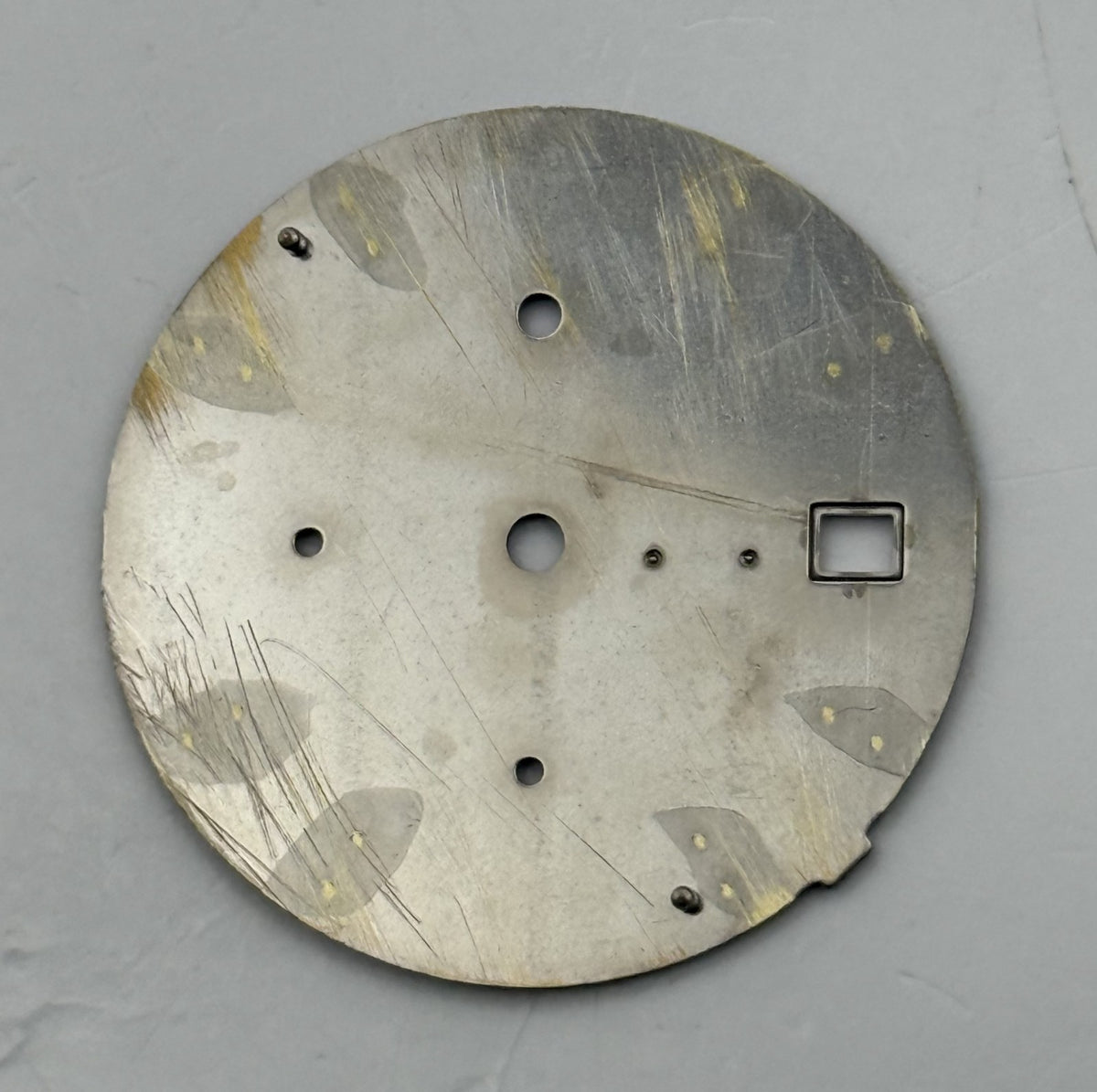 Seiko 7192-05G8 Watch Dial Chronograph 50M Black Japan Spare Parts Repair 27.9mm
