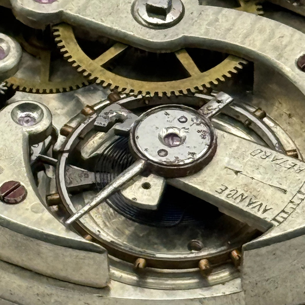 Max Gugenheim Neveu Pocket Watch Movement High Grade Antique Hunter Parts 41.2mm