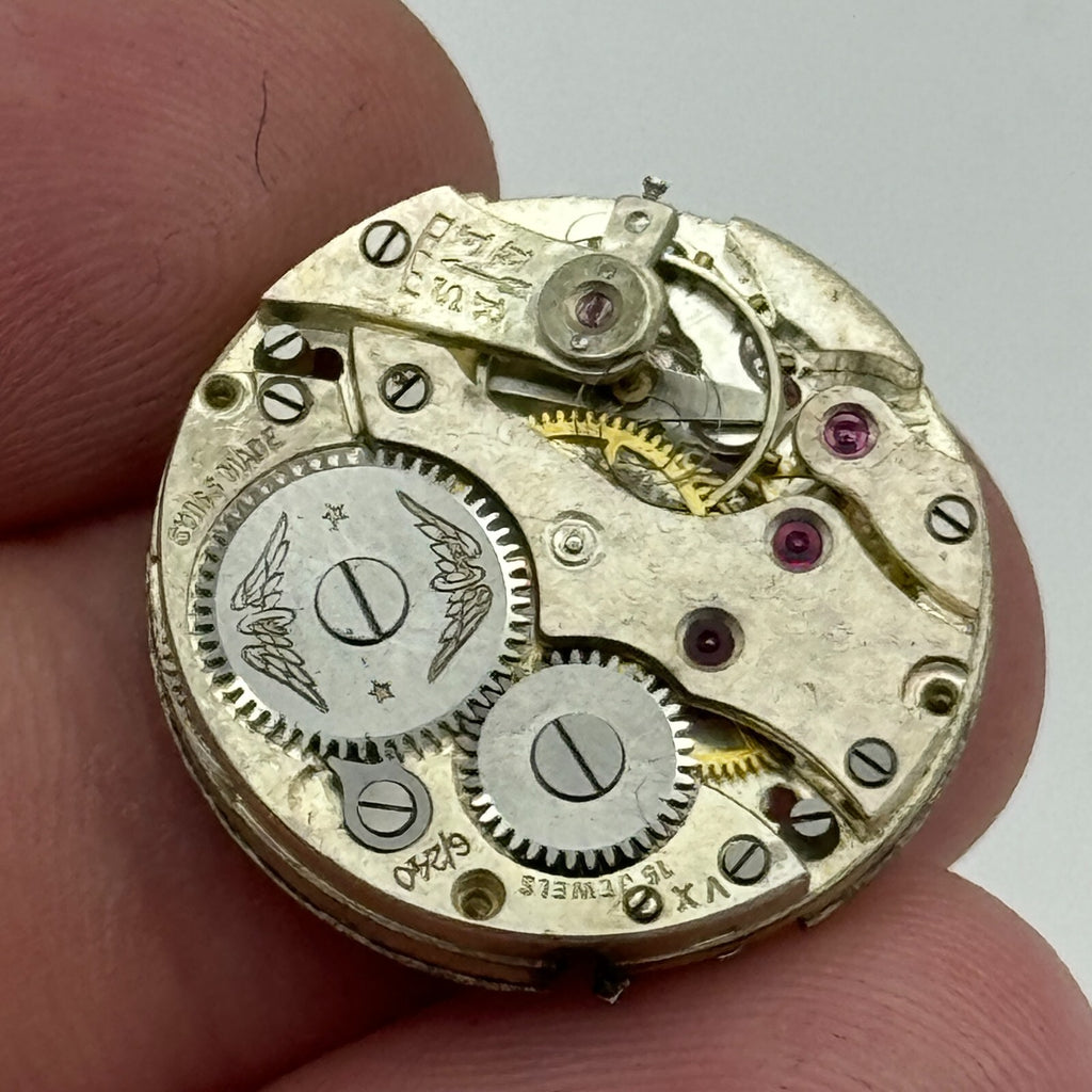 Peseux Rotary 6/240 Watch Movement Manual Wind Swiss 15 Jewels Parts Spares 22mm