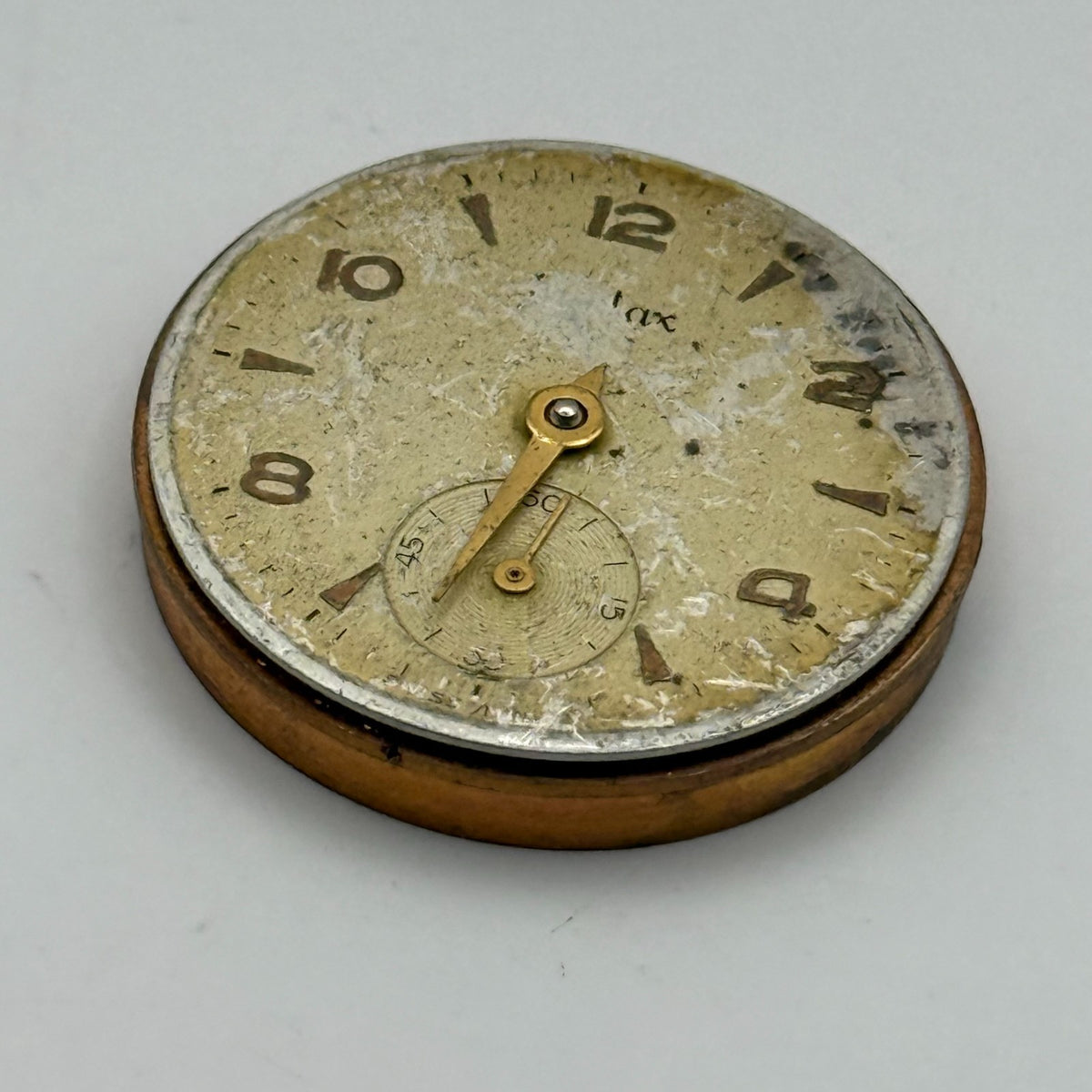 Audaux 180 Watch Movement - Running - For Parts / Repair - 25.6mm