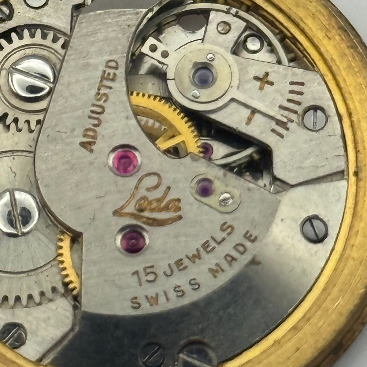 Loda Watch Movement - 15 Jewels Spares - For Parts / Repair - 29mm