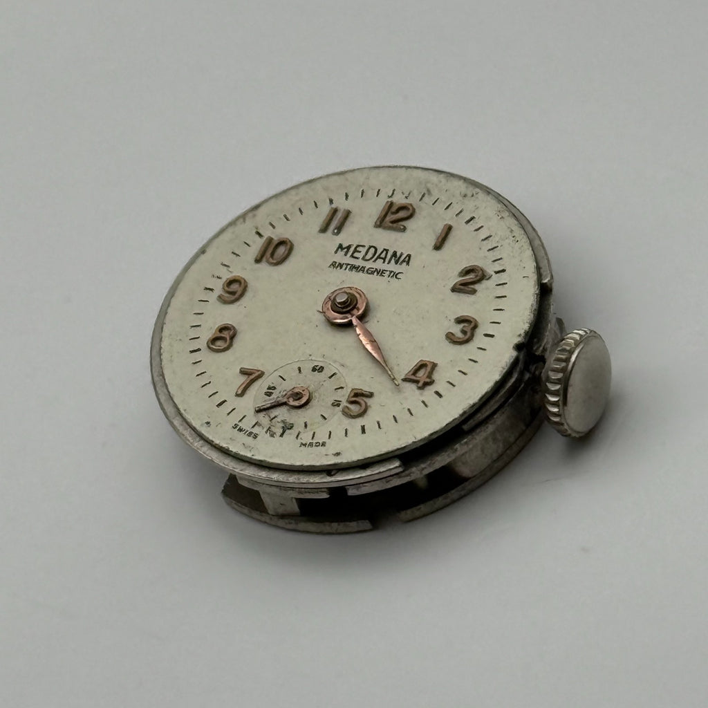 MST 391 Watch Movement Medana 7 Jewels Swiss Manual Wind Parts Repair 19.6mm