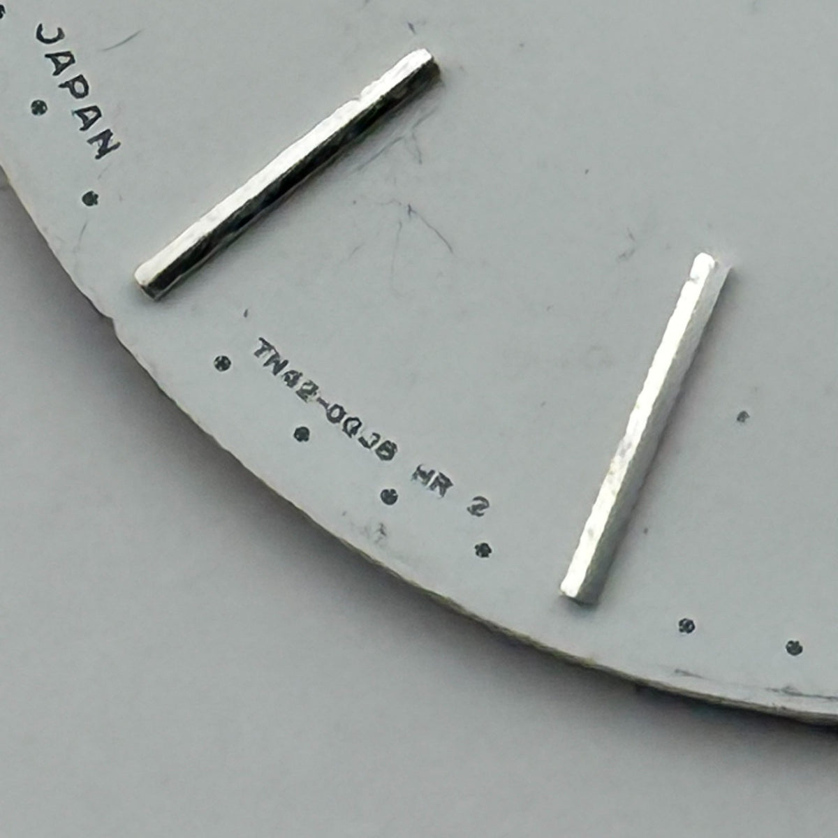 Seiko TN42-0Q38 Watch Dial White Japan Vintage Spare Parts Repair 31.5mm