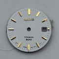 Seiko 7N82-0EL8 Watch Dial Titanium 50M White Japan Spare Parts Repair 19.4mm