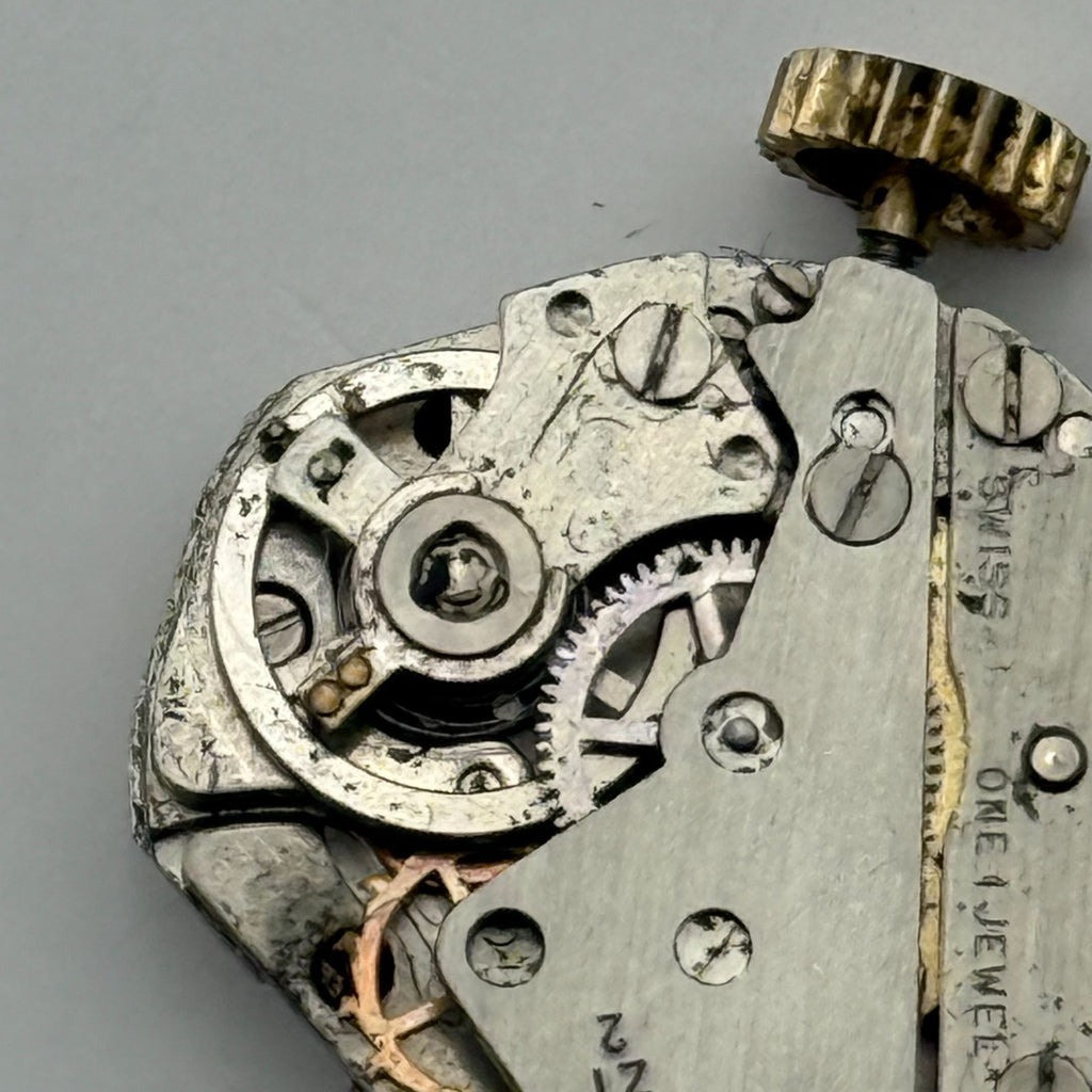 Ingersoll Watch Movement 1 Jewel Unadjusted Swiss Manual Wind Parts 15.3mm