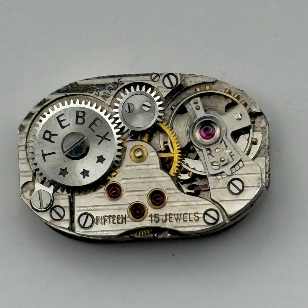 Ariste Racine Watch Movement Trebex 15J Swiss Manual Wind Parts Repair 12.7mm