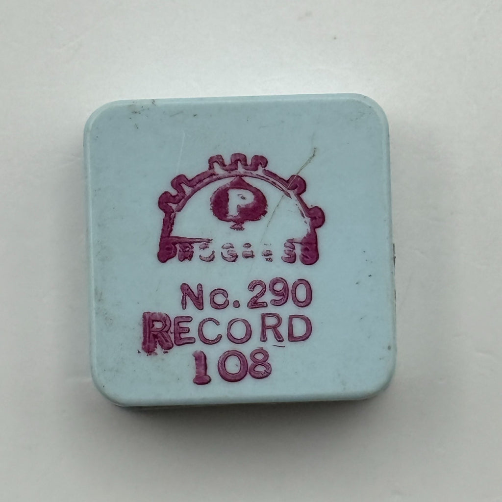 Record 108 Balance Wheel Complete And Spring 290 Watch Movement Parts NOS