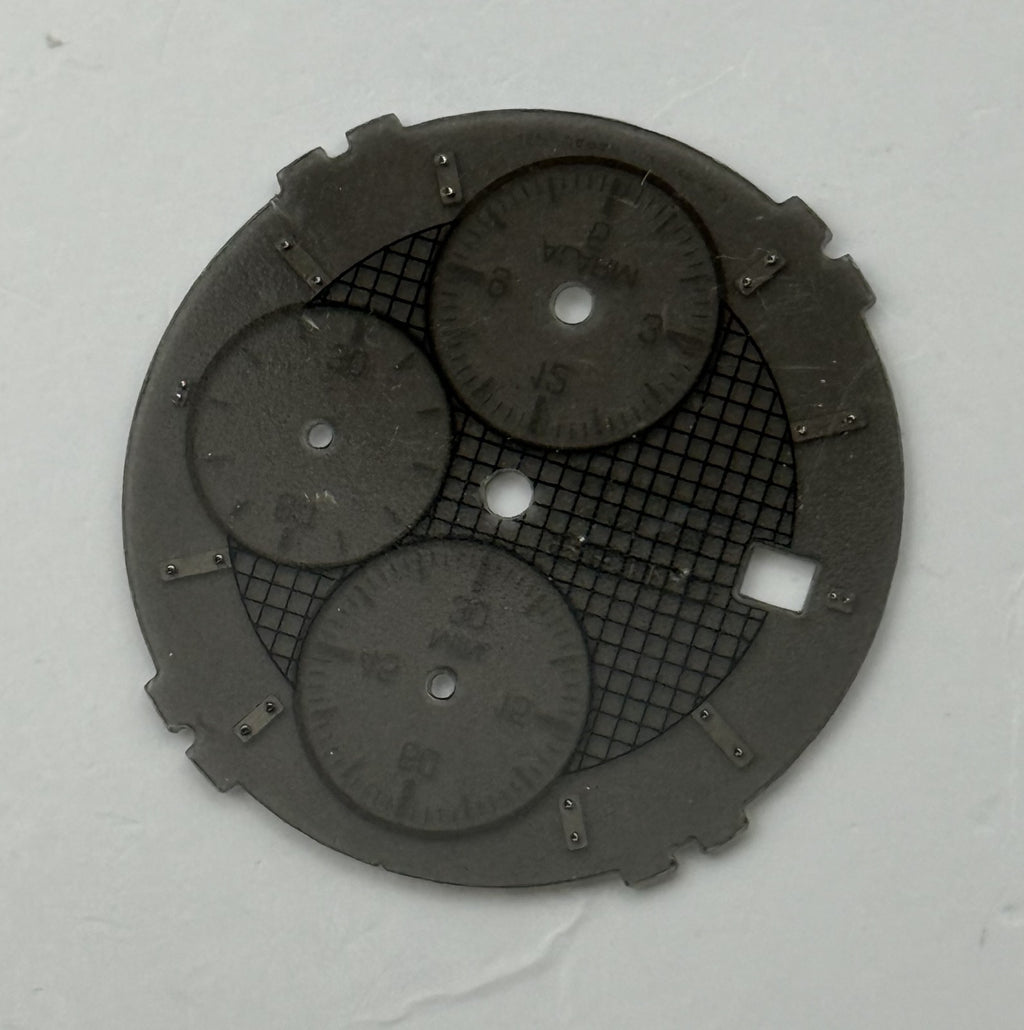 Seiko V172-0AC8 Watch Dial Solar Chronograph Alarm Spare Parts Repair 28.2mm