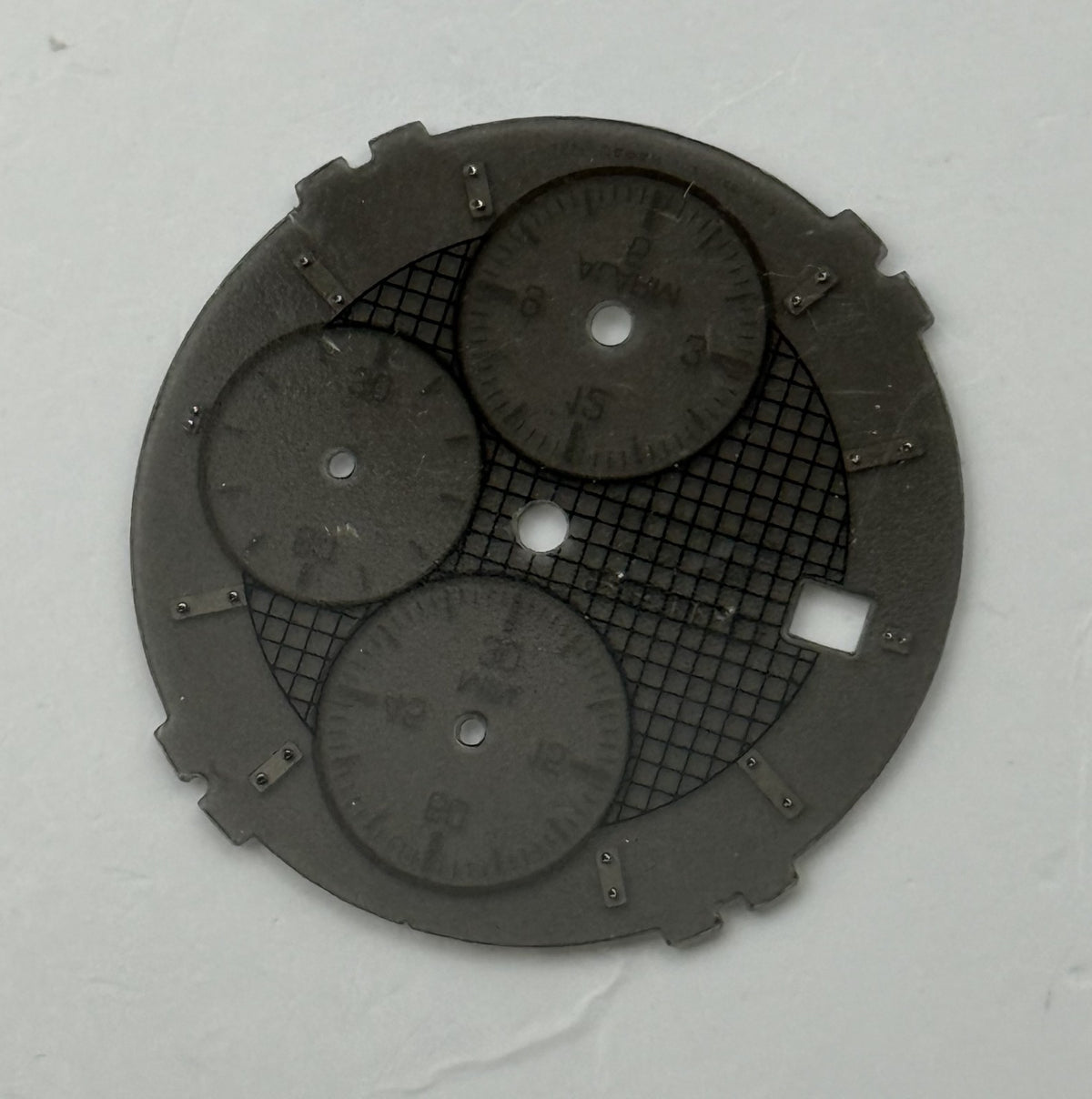 Seiko V172-0AC8 Watch Dial Solar Chronograph Alarm Spare Parts Repair 28.2mm