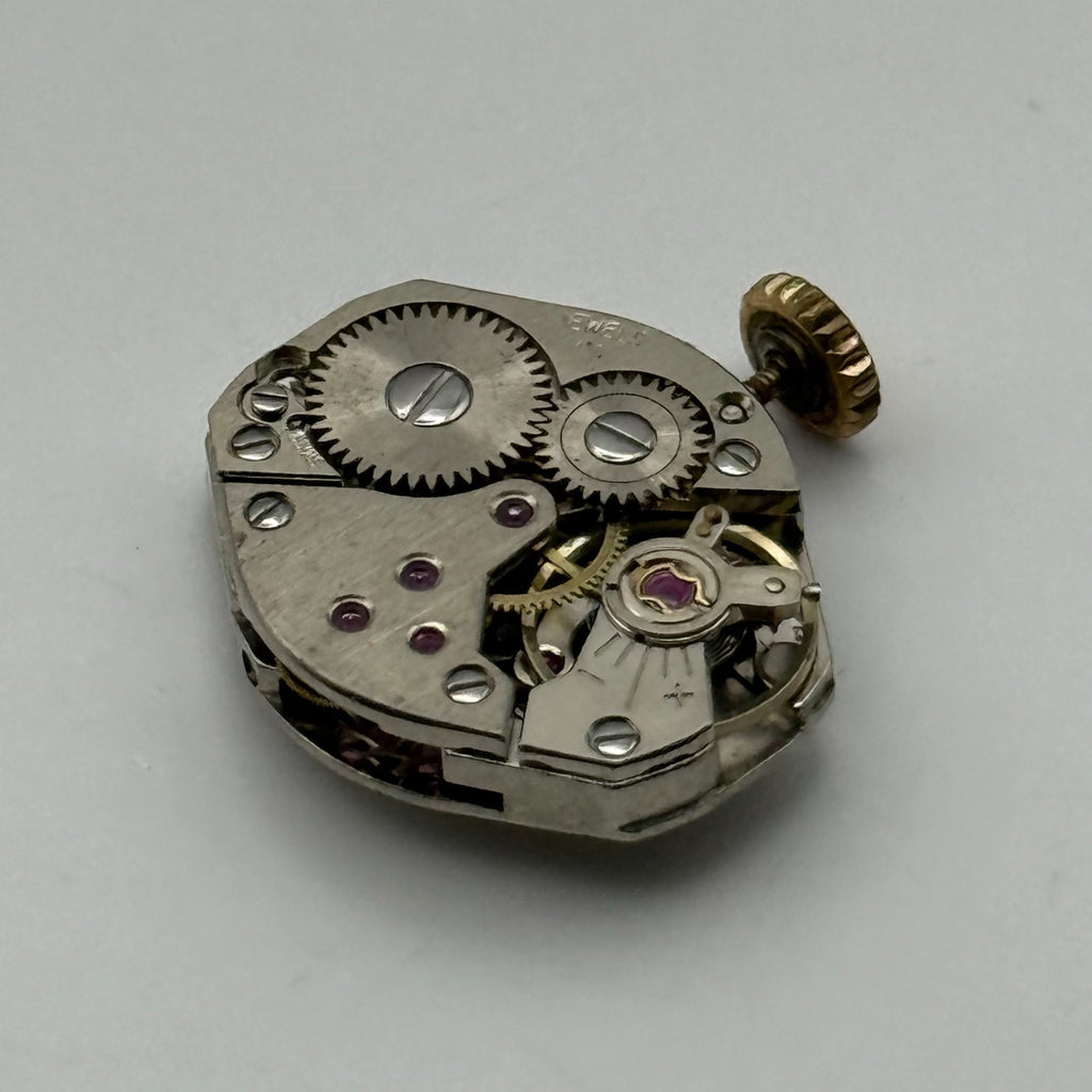 FEF 6662 Watch Movement Avia 17 Jewels Swiss Manual Wind Parts Repair 15.3mm