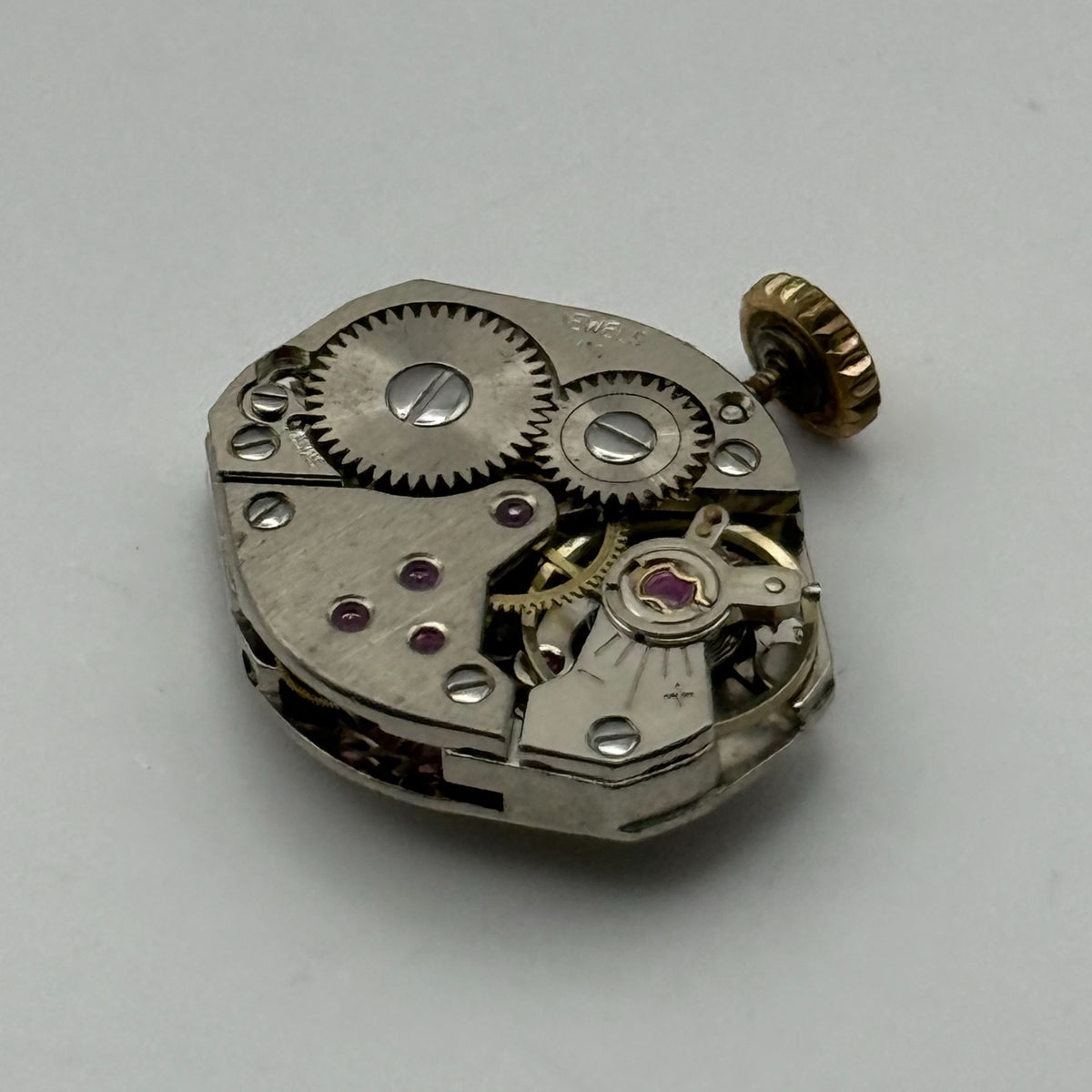 FEF 6662 Watch Movement Avia 17 Jewels Swiss Manual Wind Parts Repair 15.3mm