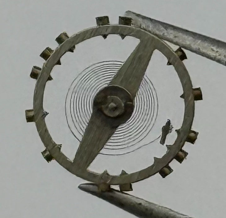 AS 1051 Balance Wheel Complete And Spring 5¼’’’ 34 M Watch Parts NOS