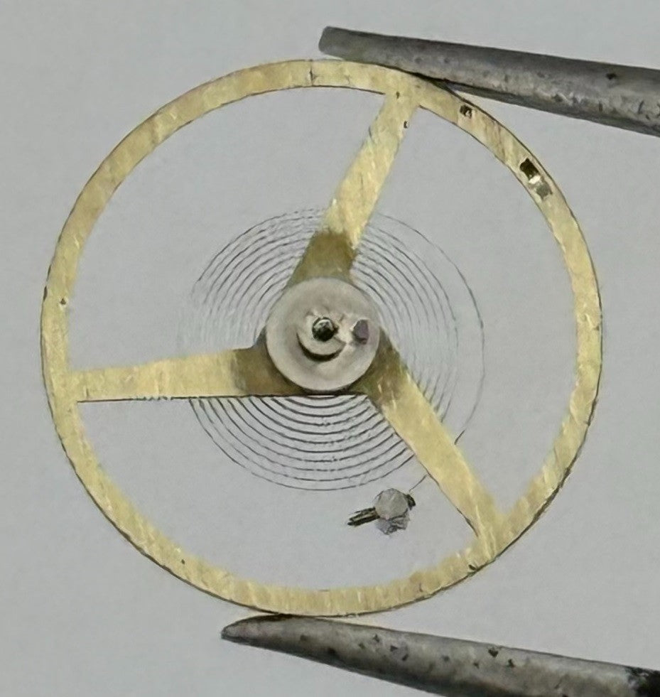 ST 1940 1950 Balance Wheel Complete And Spring 1688 M Watch Movement Parts NOS