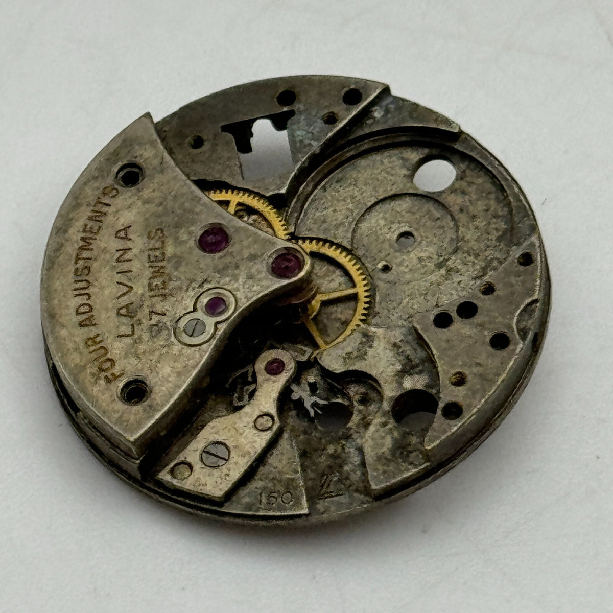 Lavina 150 Watch Movement - For Parts / Repair - 23.6mm