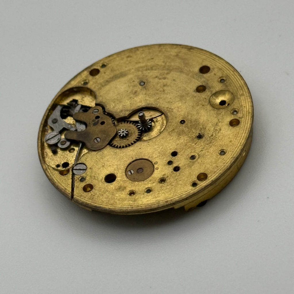 Swiss Lever Pocket Watch Movement - Unidentified - Parts / Repair - 40.1mm