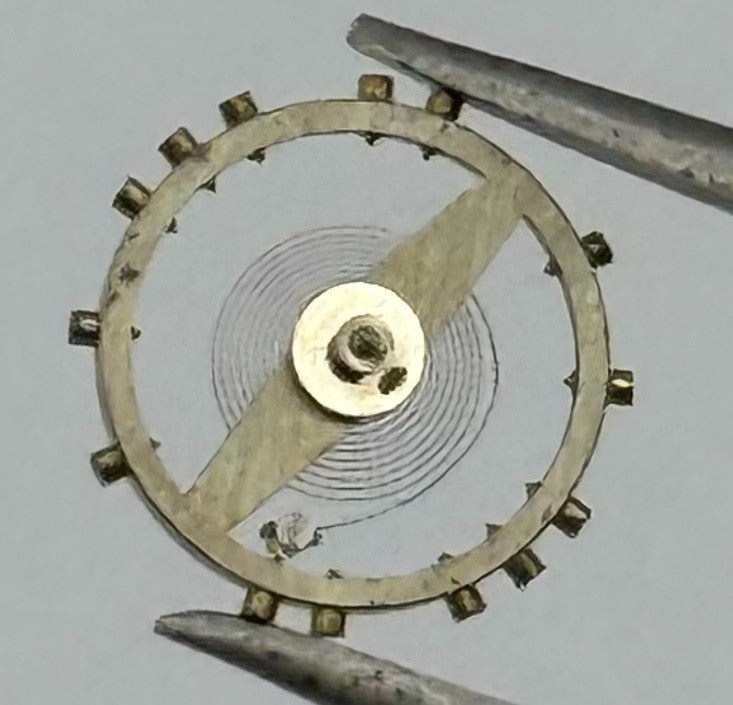 Felsa 4020 4022 Balance Wheel Complete And Spring 1045 Watch Movement Parts NOS