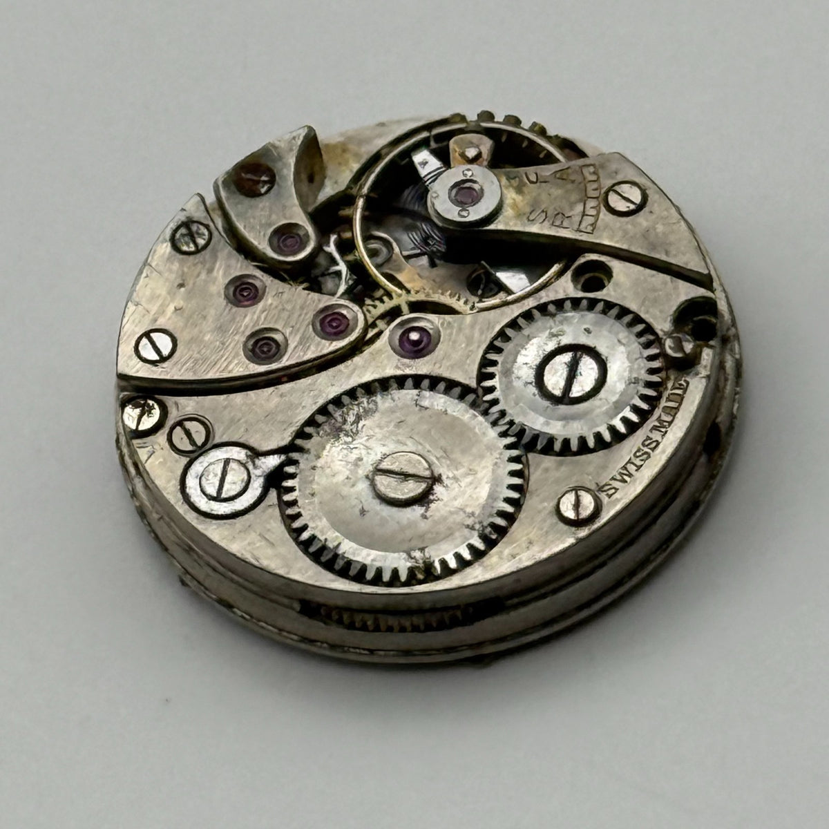 Syren 205 Watch Movement Swiss Manual Wind Vintage Parts Repair 19.1mm
