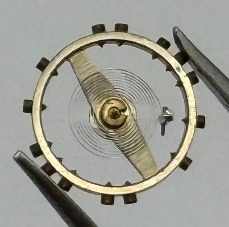 ETA 761 1201 Balance Wheel Complete And Spring Renata 145 Watch Movement Parts