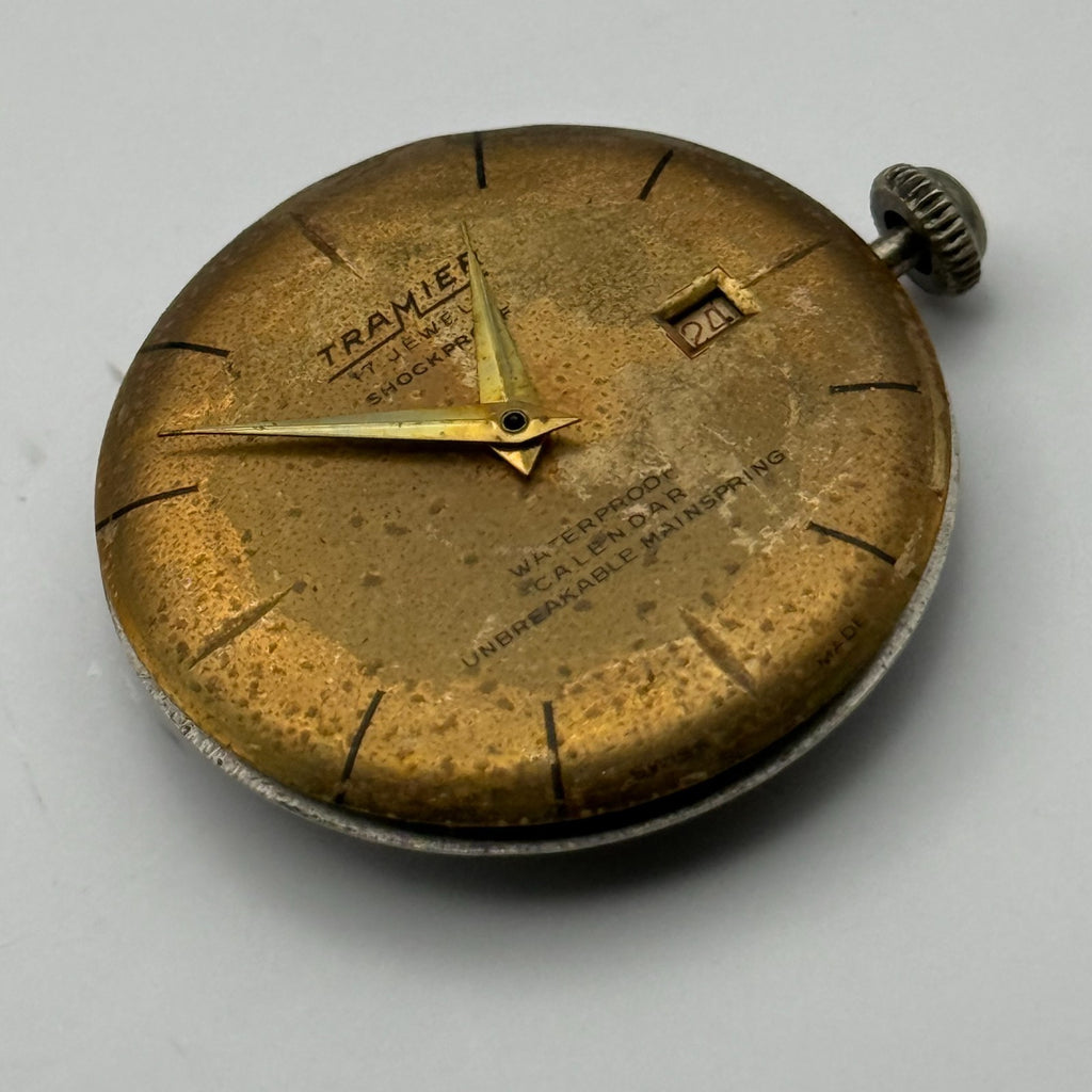 Tramier Watch Movement 17 Jewels Shockproof Swiss Manual Wind Parts 23.6mm
