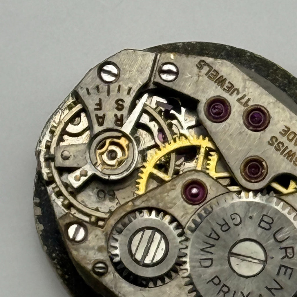 Buren 350 Watch Movement Grand Prix Swiss 17 Jewels Manual Wind Parts  15.2mm
