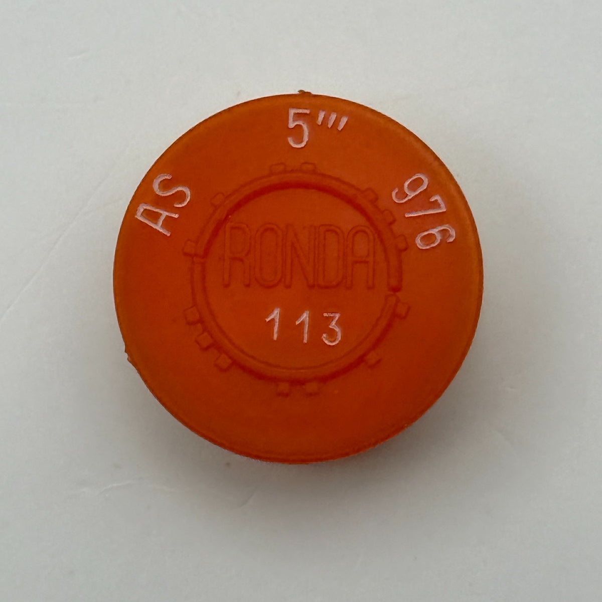 AS 976 Balance Wheel Complete And Spring 5’’’ Ronda 113 Watch Movement Parts NOS