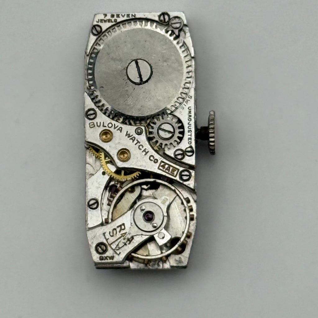 Bulova 4AE Watch Movement 7 Jewels Swiss Manual Wind Parts Repair 10.9mm