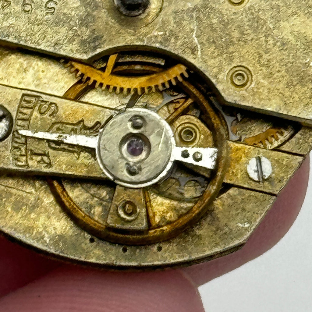 Antique Pocket Watch Movement Key Wound Parts Repair Spares 35.9mm