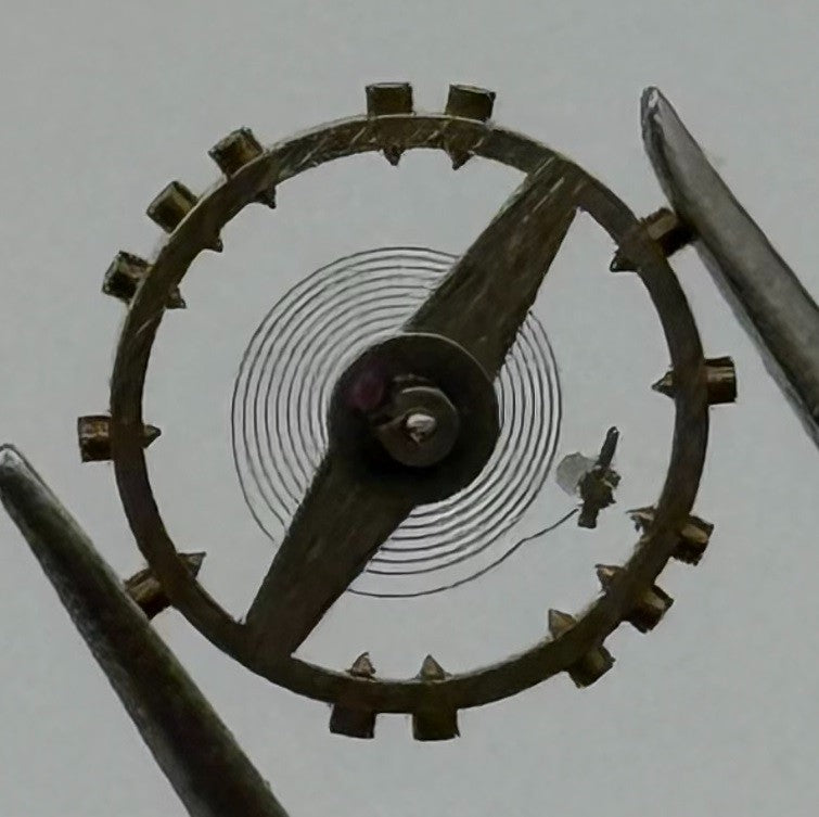 ETA 761 1201 Balance Wheel Complete And Spring 145 Watch Movement Parts NOS