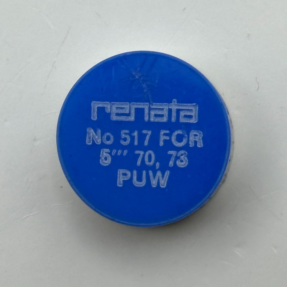 PUW 70 73 Balance Wheel Complete And Spring 5’’’ Renata 517 Watch Movement Parts