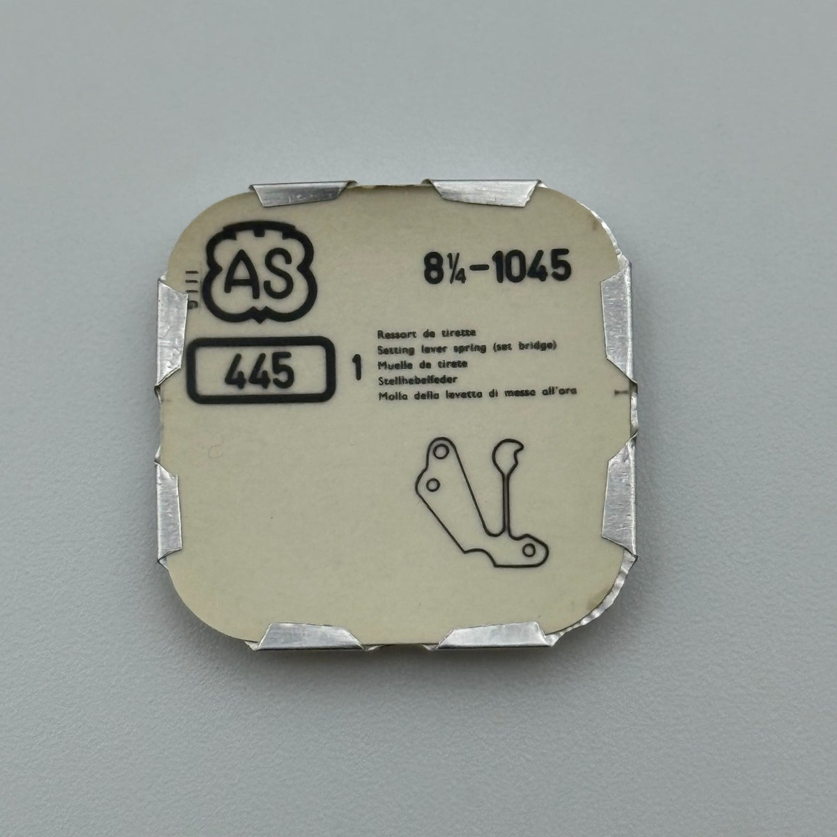 AS 1045 Setting Lever Spring - 8 1/4 - 445 - New Old Stock - Watch Parts