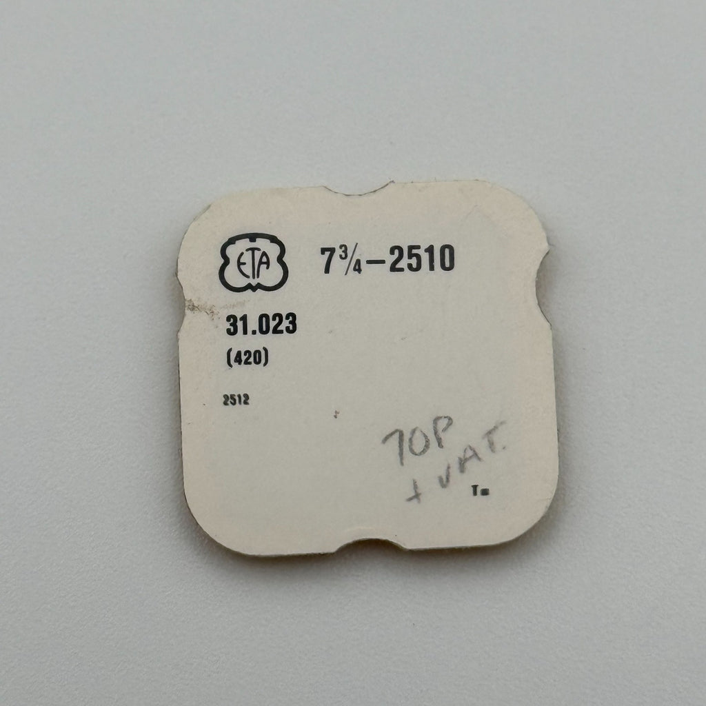 ETA 2510 Crown Wheel - 7 3/4 - 420 - New Old Stock - Watch Parts